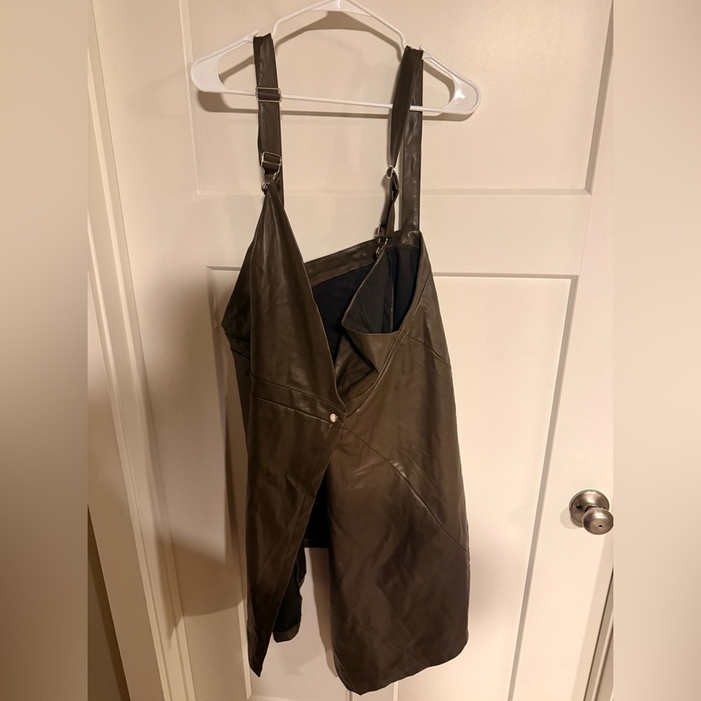 Leather dress